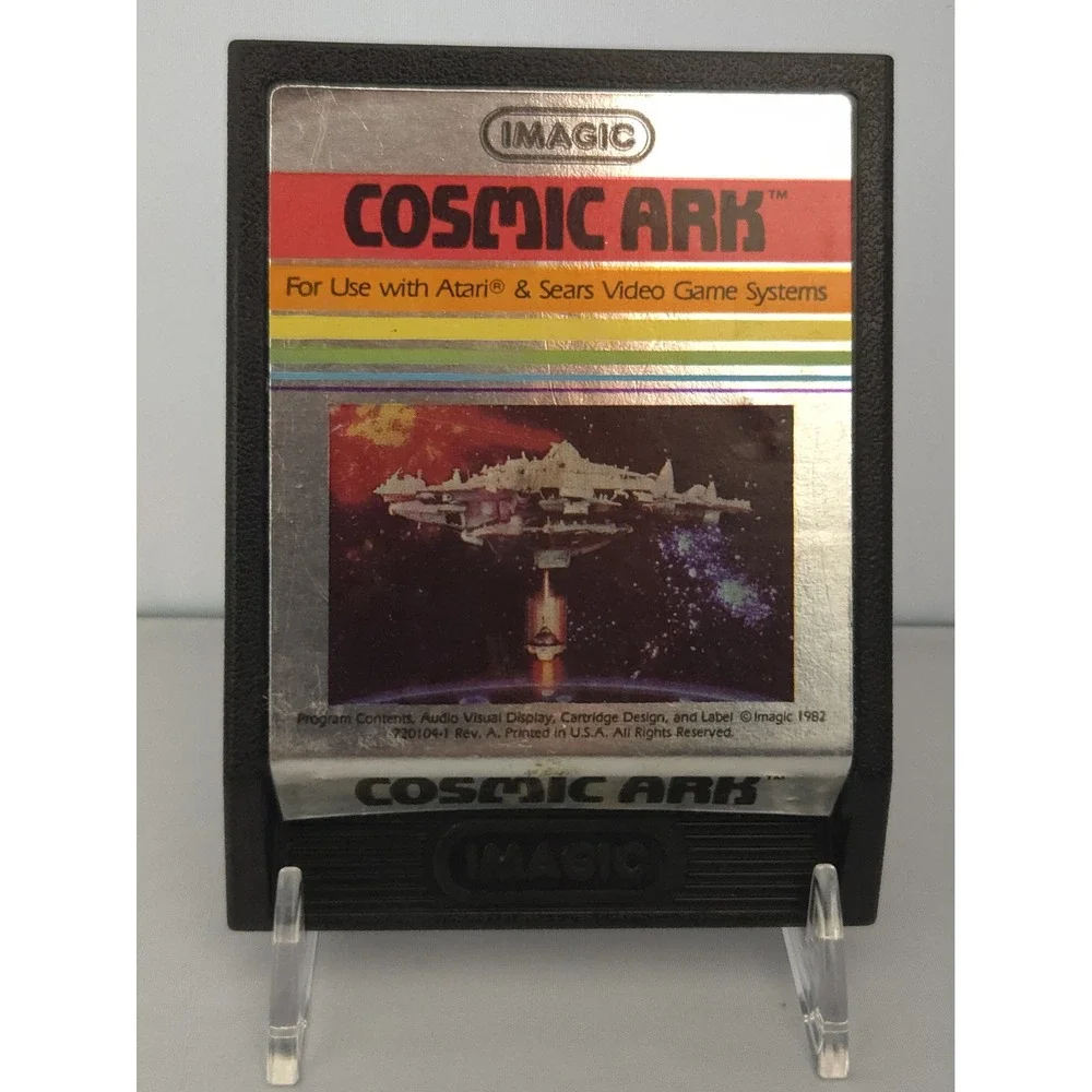 Cosmic‎ Ark (Atari 2600, 1982) Video Game Cartridge - Clean & Tested & Working